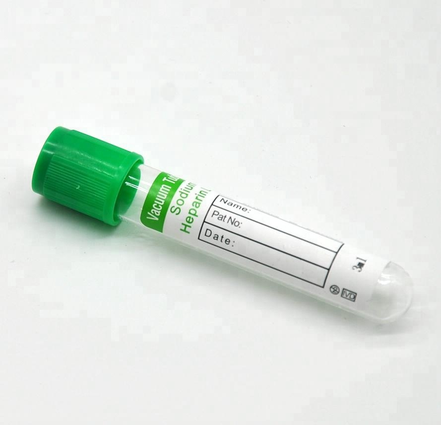 Высокое качество Зеленый колпачок Heparin Vaccum Крови пробирки