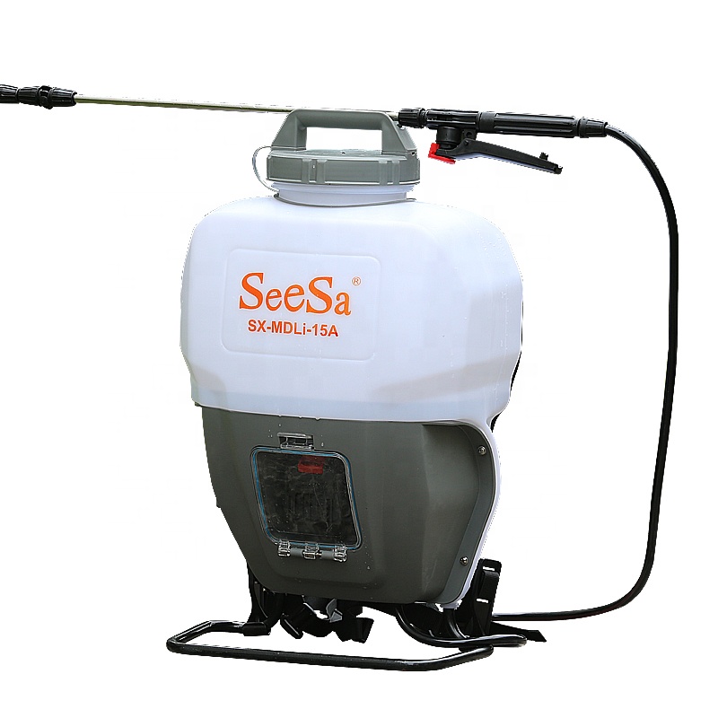 Seesa new 15L сельскохозяйственный Электрический диафрагменный насос, ранец, аккумулятор, опрыскиватель для вредителей и сорняков