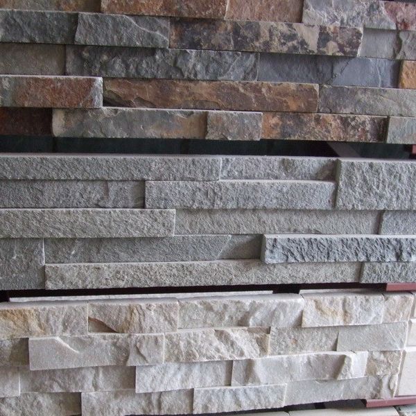 Дешевый культурный камень, ledgestone, уложенный карниз