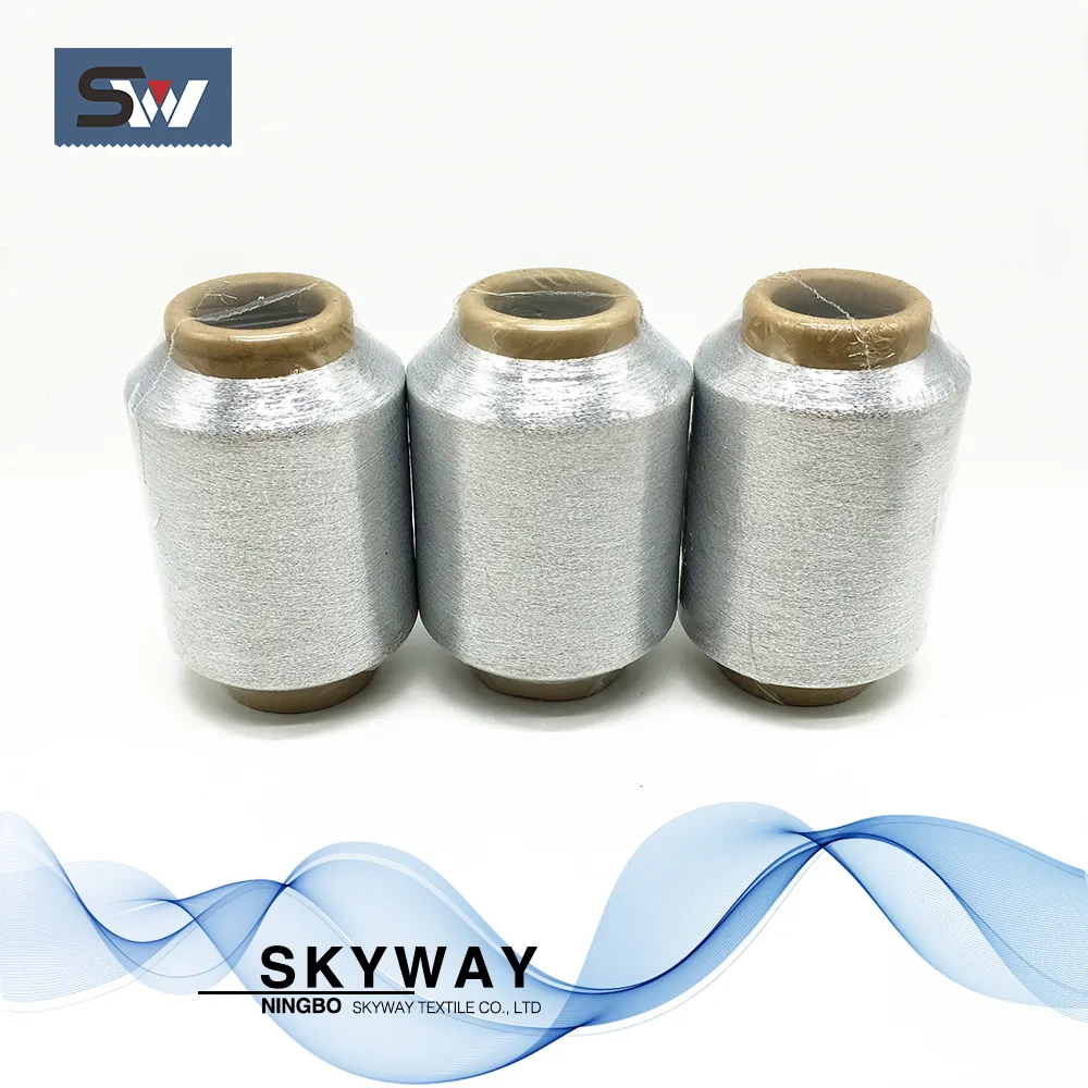 ST type silver color metallic yarn lurex yarn for knitting