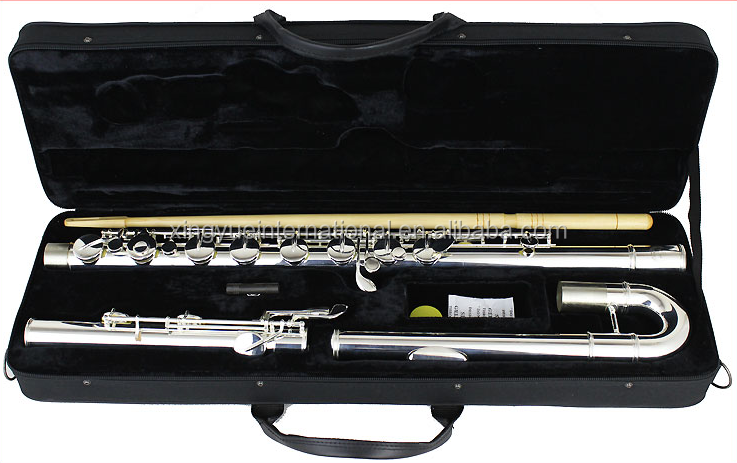 bass flute silver plated C key offset G key