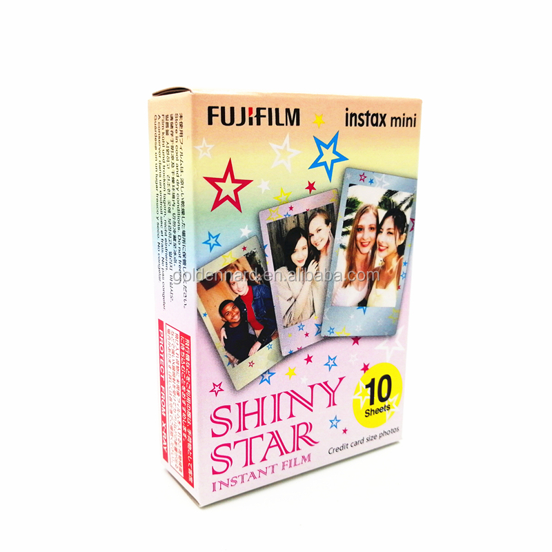 Fujifilm Instax Mini пленка мгновенная блестящая пленка со звездами для Mini 7 s/Mini 9/Mini 8/Mini 25/Mini 50 s/Mini 90 камера и так далее.