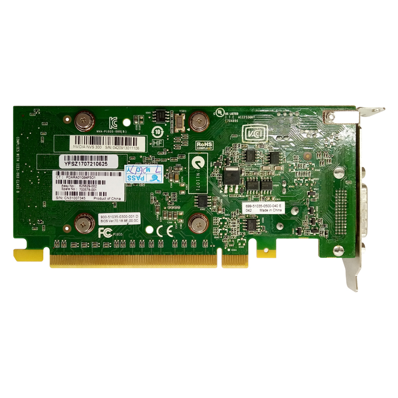 625629-002 Quadro NVS 300 PCIe x16 видеокарта 700578-001