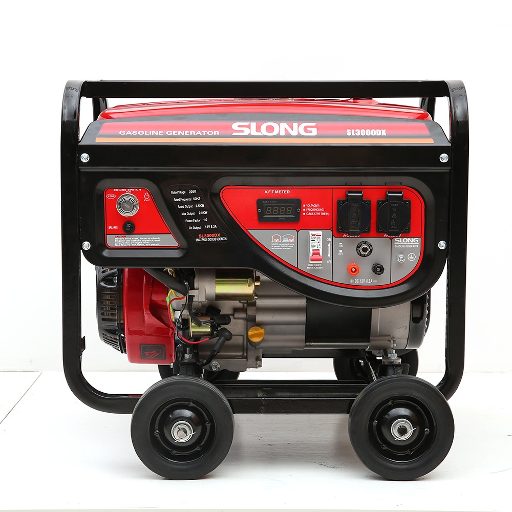 Air cooled 2.5KW battery petrol electric generator