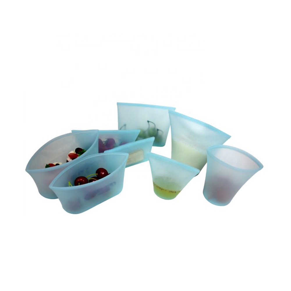 Reusable Silicone Fresh Food Storage Bag sets of 8