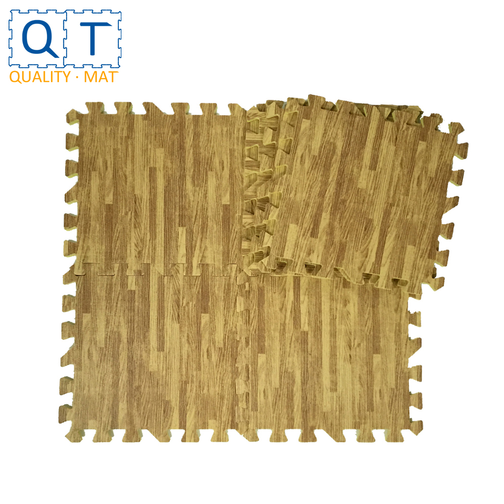 QT коврик Нетоксичен запаха формамид ниже 200PPM 12in x 12in 9 шт./компл. имитирующее дерево головоломка торговой выставки коврик напольное покрытие