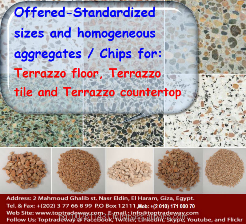 Мраморные чипсы, для пола terrazzo
