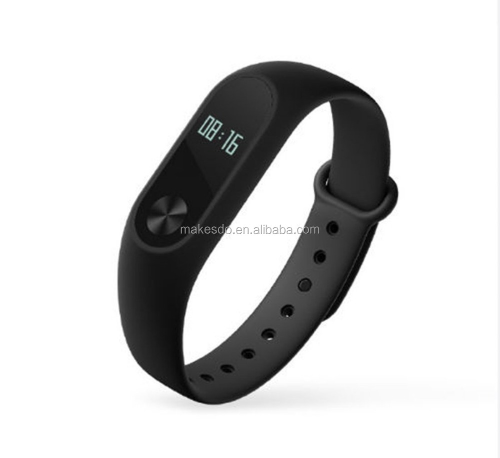 100% Оригинальный Смарт-браслет Xiaomi Mi Band 2 Miband смарт-Браслет С Пульсометром