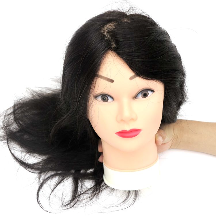 Cheap 100% Real Human Hair Mannequin Hairdressing Training Heads