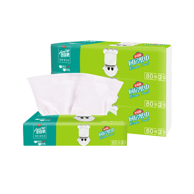 Прямая продажа с фабрики оптом для кухнных бумажных полотенец 2Ply одноразовые мягкие чистящие салфетки для полотенце для рук