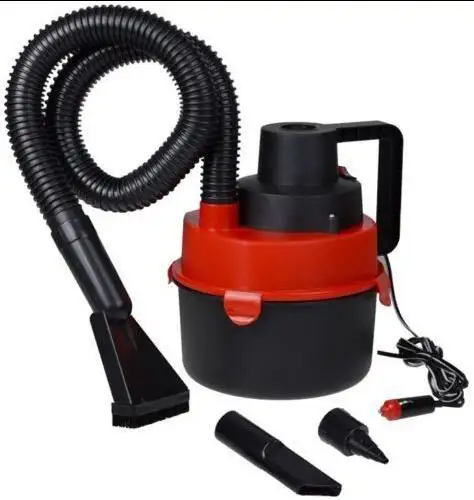 12V Wet & Dry Car Vacuum Cleaner with Brush/Crevice/Nozzle Head with CE and ROHS 90W portable powerfull car vacuum cleaner