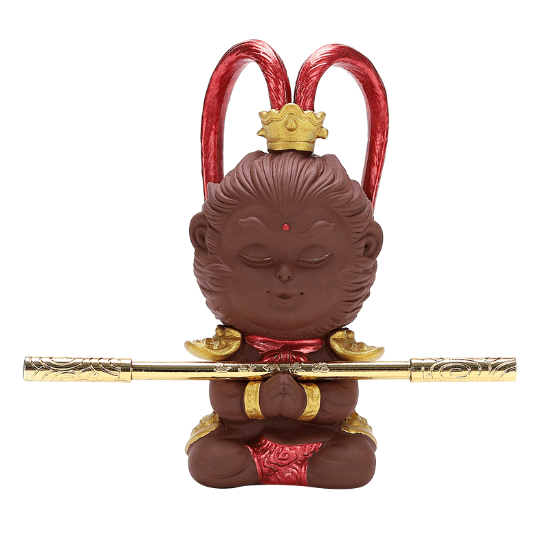 Керамическая статуэтка обезьяны короля Sun Wukong, статуэтка для новоселья, подарок для поздравления, домашний декор
