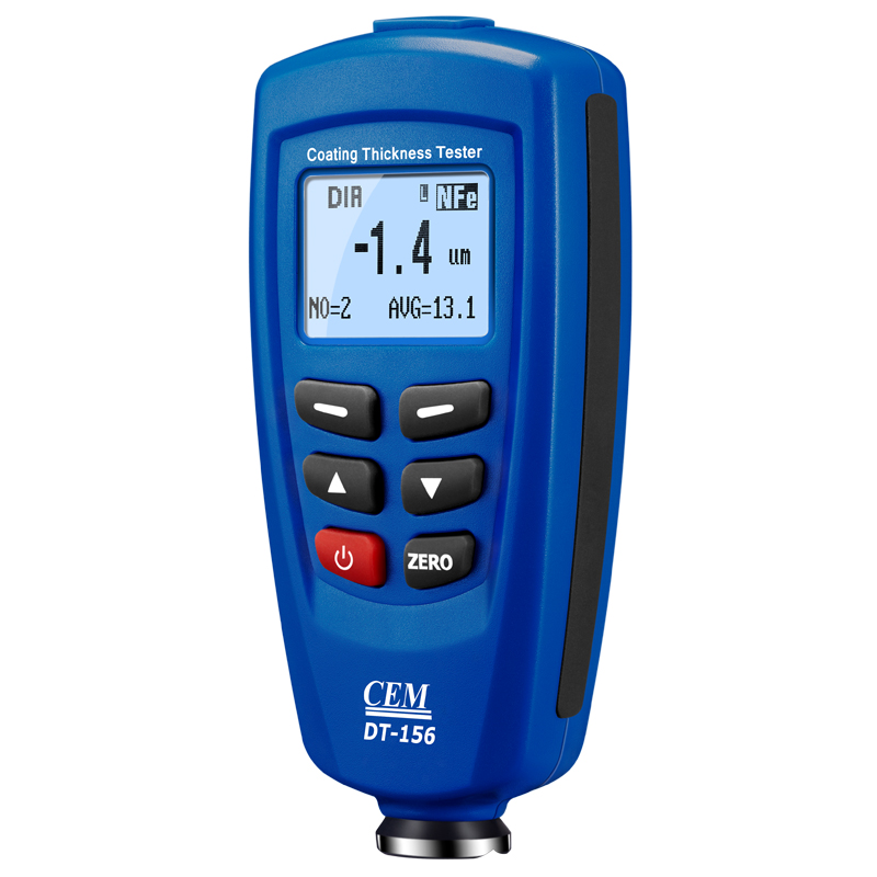 CEM DT-156 1250um магнитных вихревых токов микрон датчик толщины покрытия метр тестер для автомобиля цветного металла, пластика, автомобильной