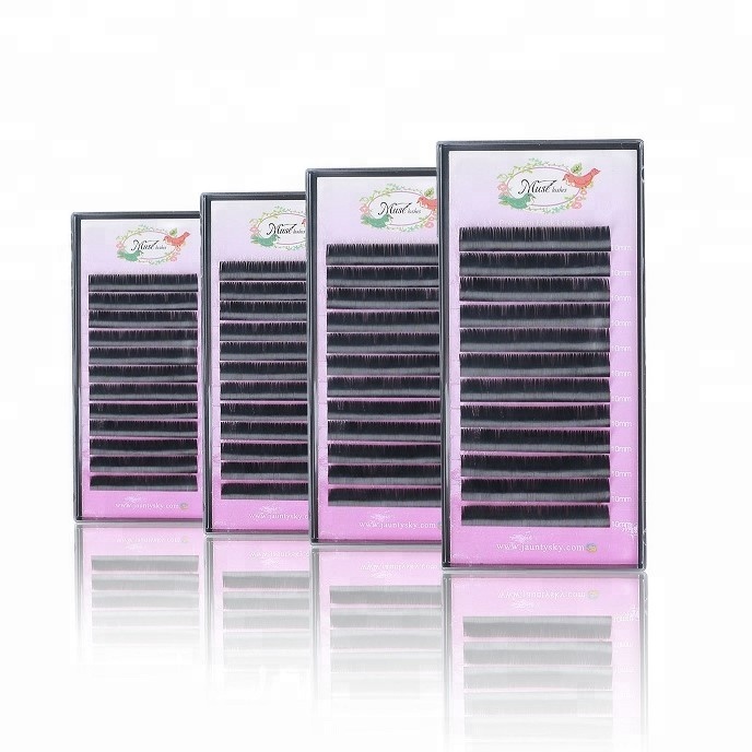 OEM jauntysky factory L CC DD завитые шелковые накладные ресницы из искусственной норки премиум-класса