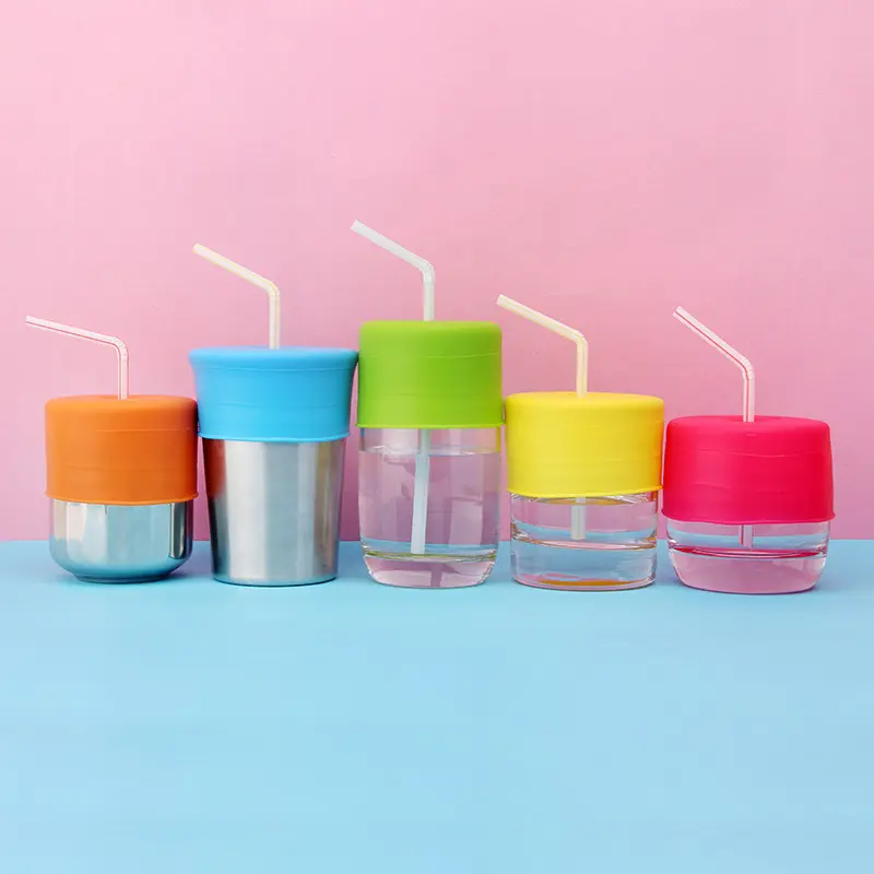 Хит продаж, универсальная силиконовая крышка Sippy, оптовая продажа, силиконовые крышки для напитков на заказ, силиконовые крышки для чашек