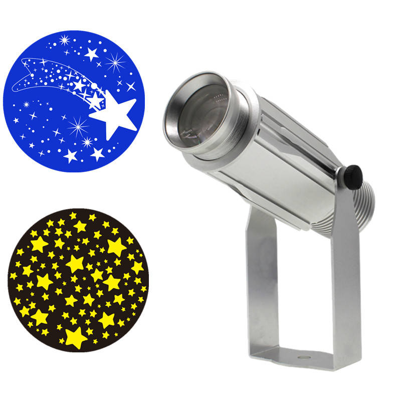 silver laser projector logo led gobo projector waterproof IP65 for wedding