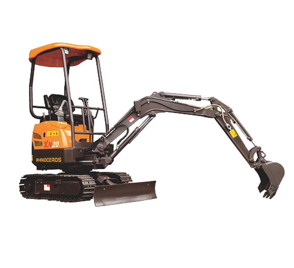 A Rhinoceros Brand XN20 2.0 Tons Mini Crawler Excavator Swing boom and Japan Engine