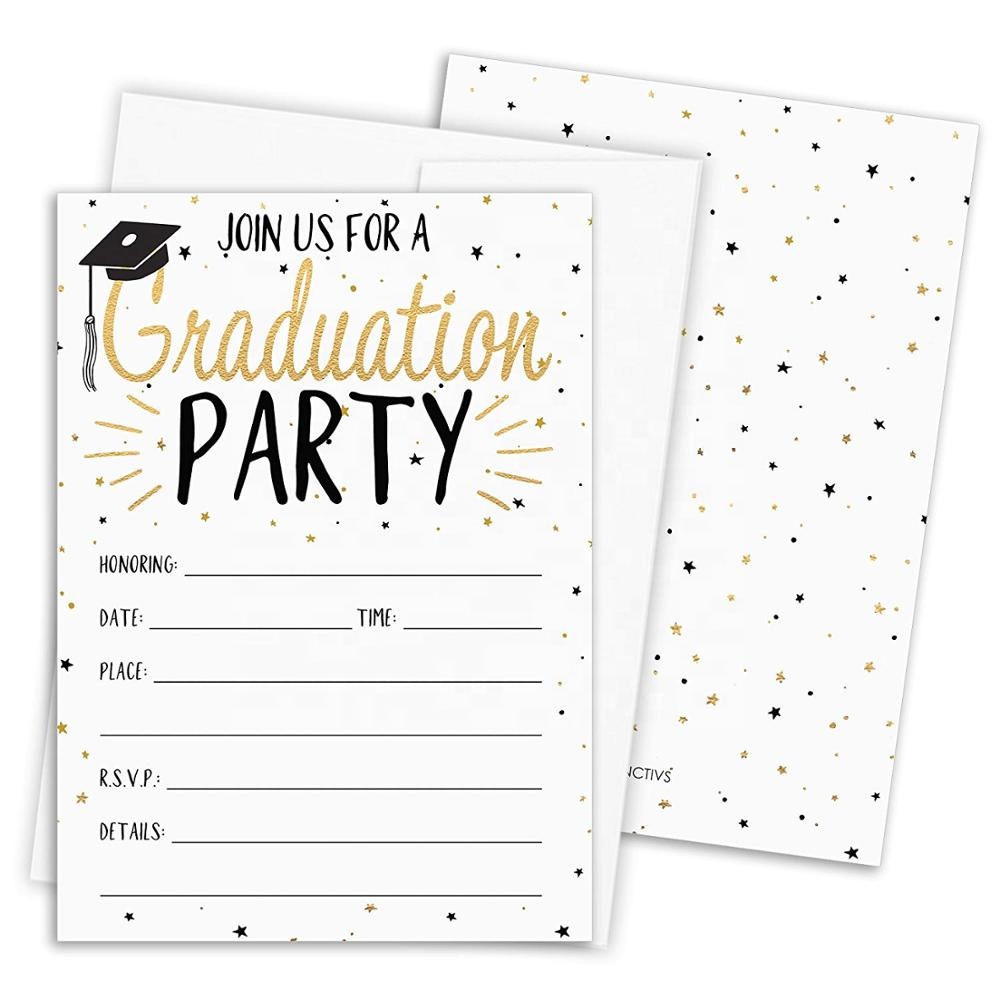 EasternHope Graduation Party Invitation Cards with Envelopes 25 Pcs Graduation Invites Party Supply