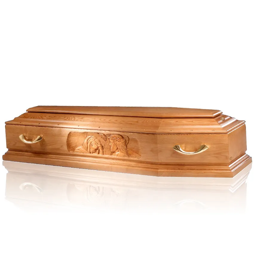 JS-IT170 Professional China supplier cheap wooden coffin for the dead coffin