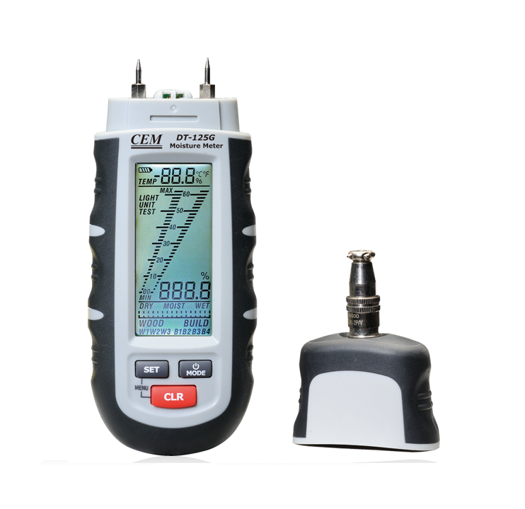 CEM DT-125G различных профессиональных дистанционного зонды измеритель влажности для древесная штукатурка строительные материалы бумага