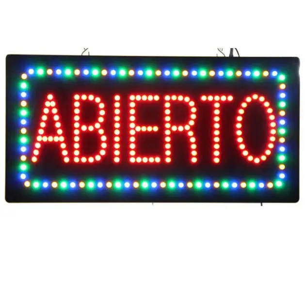 LED Abierto Cerrado Sign For Business Displays | Advertising Signs For Food Restaurant Cafe Bar Coffee Shop
