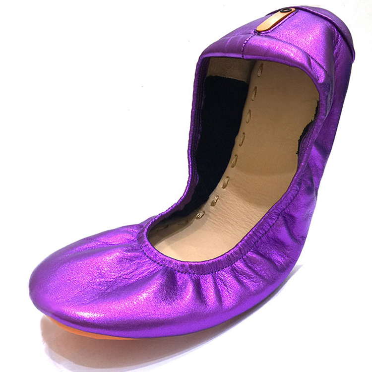 wholesale confortable hot stylish elegance modern new design genuine leather sole women dancing shoe ballet flat