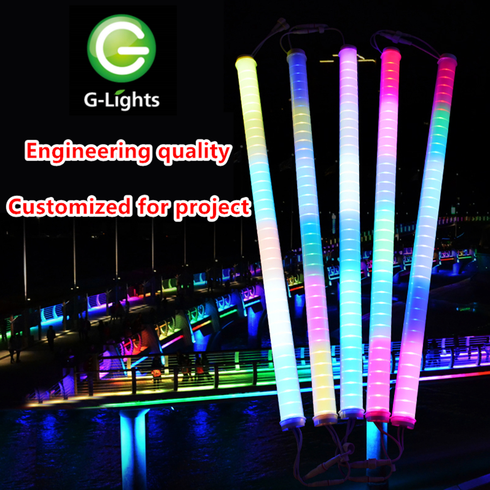 IP65 6 Вт LED Digital Light Tube Водонепроницаемый Программируемый светодиодные трубки