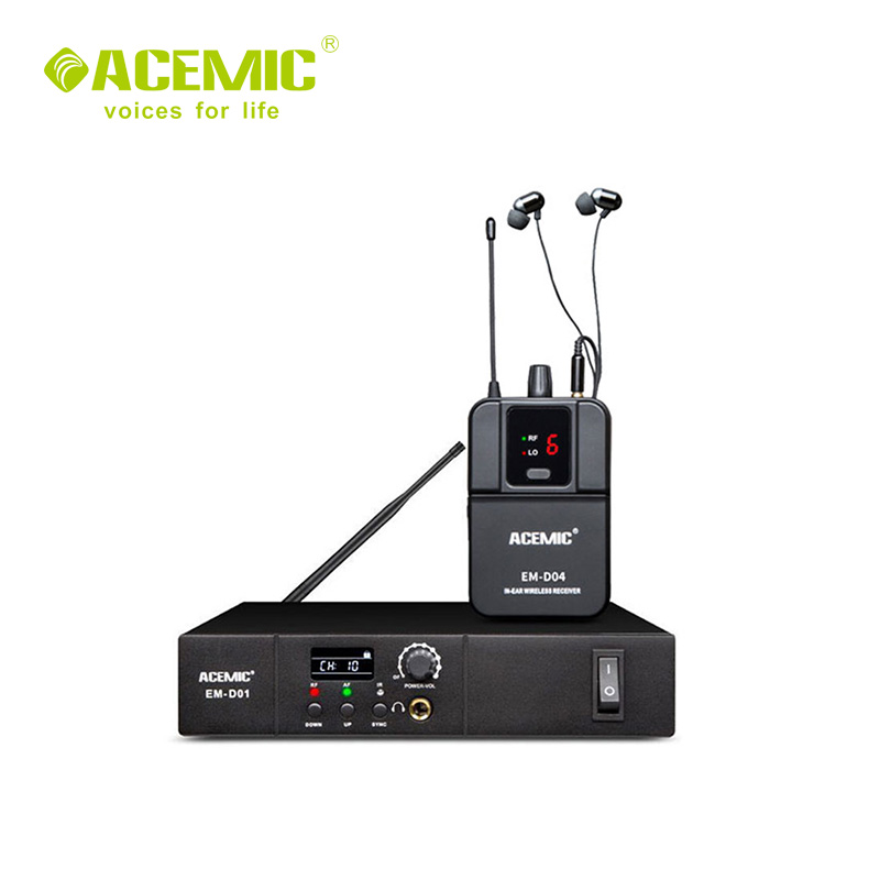 Новый выпуск ACEMIC EM-D01 один канал беспроводной в ухо монитор системы