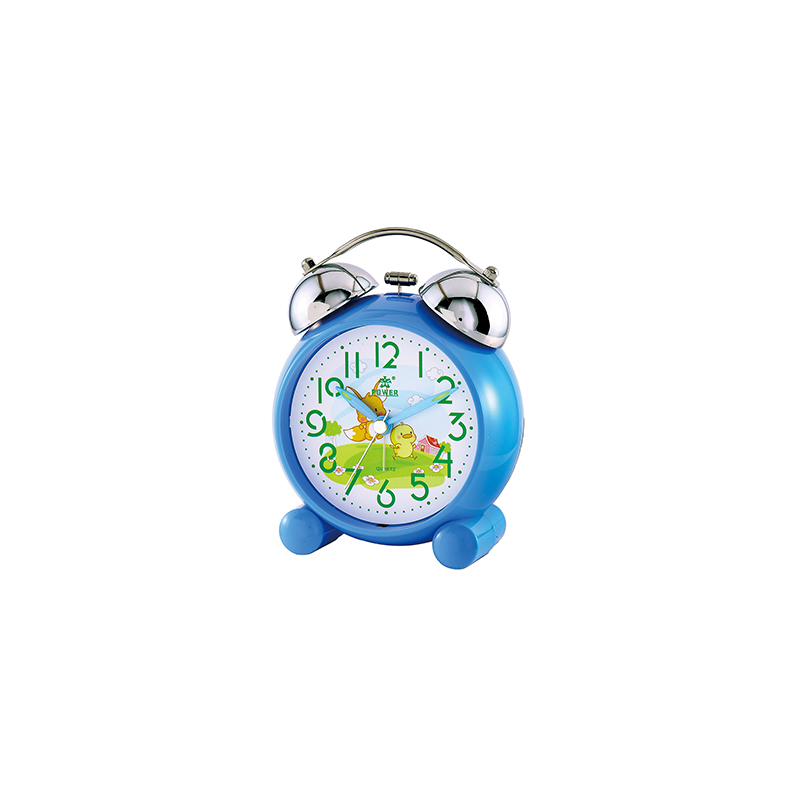 China Wholesale Plastic Bedroom Sweep Quartz Alarm Clocks Mechanical Ring Alarms 1 AA Battery