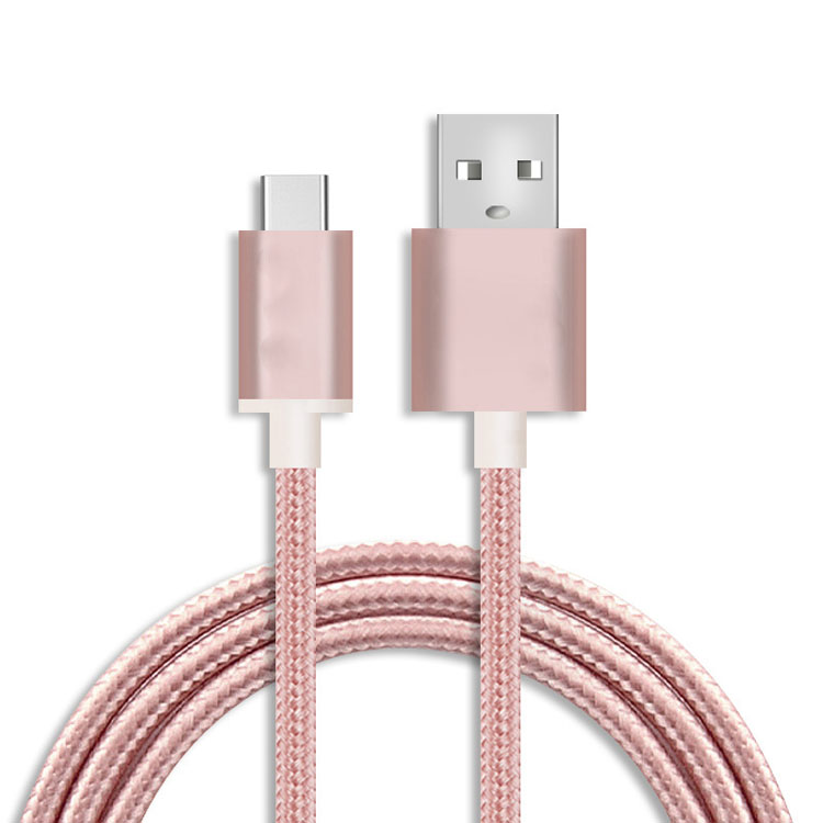 5V 2.1A нейлоновый Плетеный usb-кабель для передачи данных, кабель для зарядки, быстрая зарядка, кабель 1 м кабель для передачи данных для iPhone USB Type C