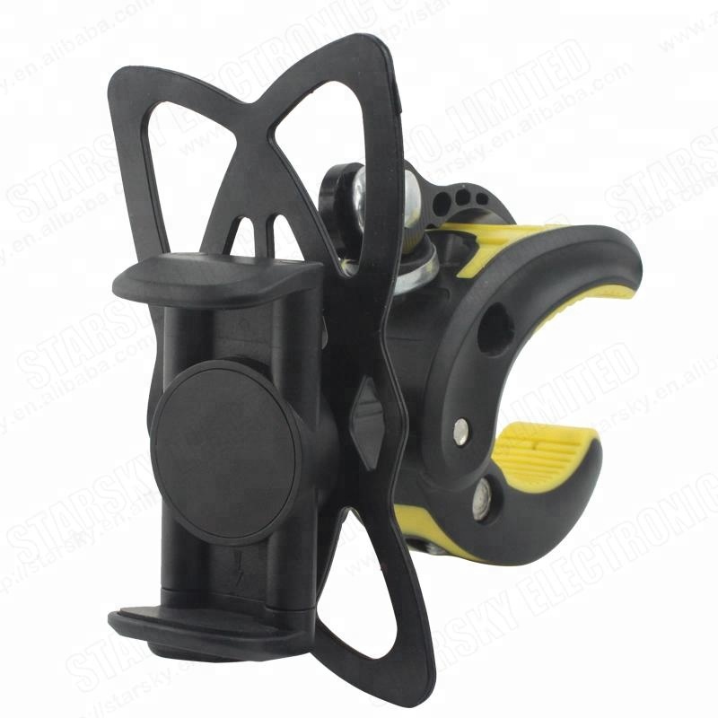 Starsky Cell Phone Holder for Bicycles, Universal Bike Motorcycle Handlebar Mount Fit for 3.5-5.5" Smartphone