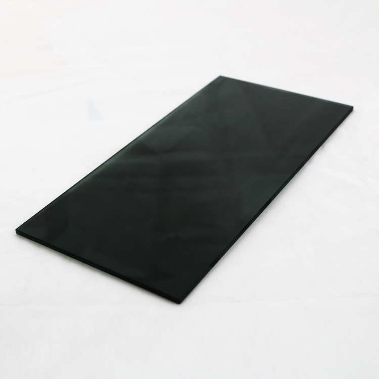 Manufacture 2mm3.2mm tempered safety glass panel with black printing