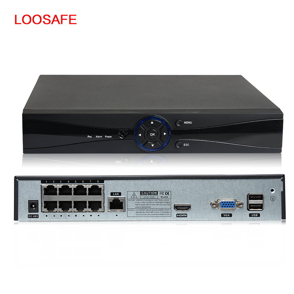 8CH POE NVR CCTV Hi3520D безопасности NVR PoE коммутатор внутри видеорегистратор сетевой видеорегистратор H.264 Onvif XMEYE P2P 8-канальный сетевой видеорегистратор