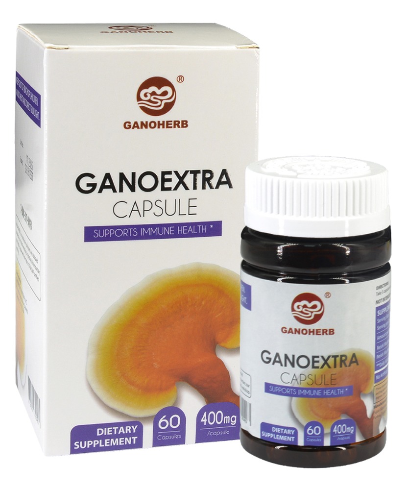 Органические капсулы Ganoderma Extra, китайские травяные таблетки с грибом Рейши, экстракт Lingzhi