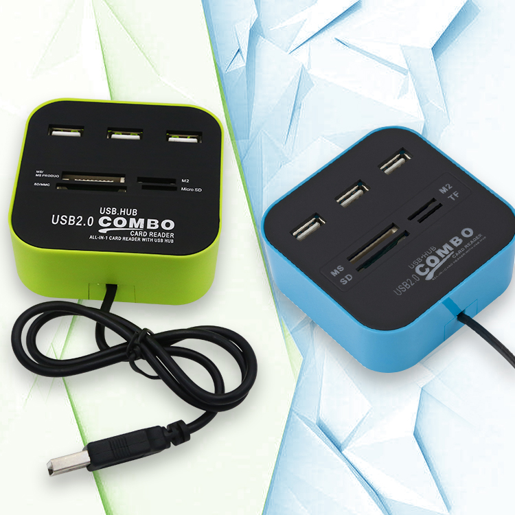 Круглый 4 Порты USB2.0 USB Hub C Тип C концентратор с 2USB2. 0 + SD TF Card Reader портативный мобильный телефон и компьютер аксессуар