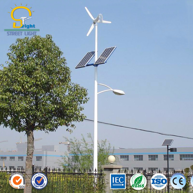 Светодиодный ветровой турбины luminaria солнечного света 100w 200w 300 w 400w 500w вертикальные ветряные солнечные гибридные уличный свет