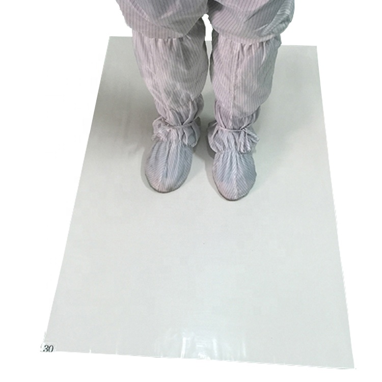 24 дюймов X 36 дюймов LDPE пыли управление Белый Cleanroom одноразовый самоклеющийся пол липкий коврик