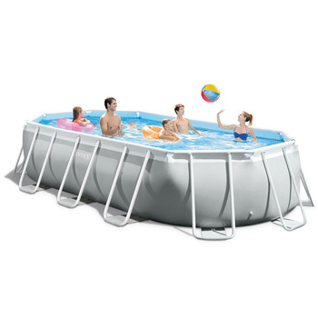 Овальный комплект для бассейна Intex 26796 16,5x9x48 дюймов, с призматической рамой, для взрослых