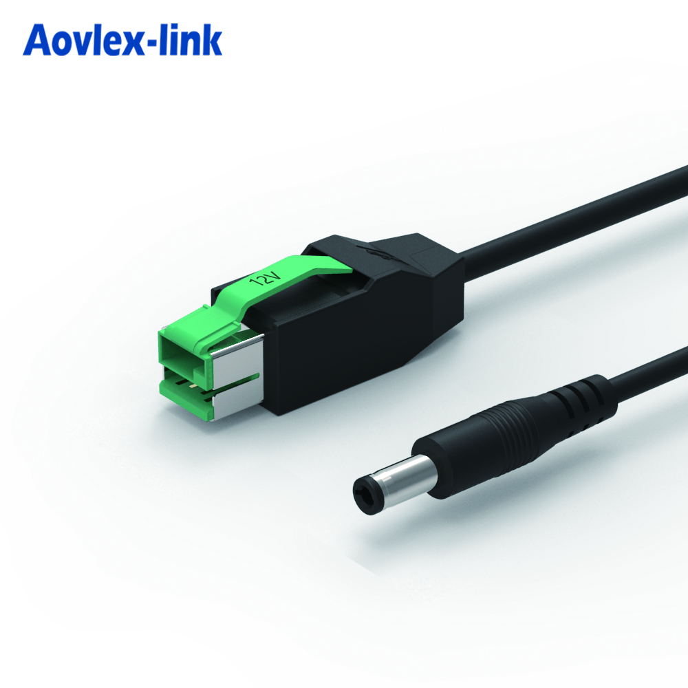 Кабель в сборке по индивидуальному заказу 12 В Питание от usb 8P к DC5.5x2.1 разъем питание usb кабель для POS системы
