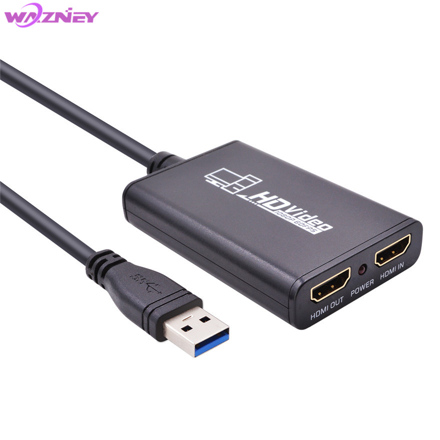 USB 3,0 1080P HD видео игра захвата карты видео конвертер HDMI выход в прямом эфире для XBOX One PS4 MAC Plug and Play
