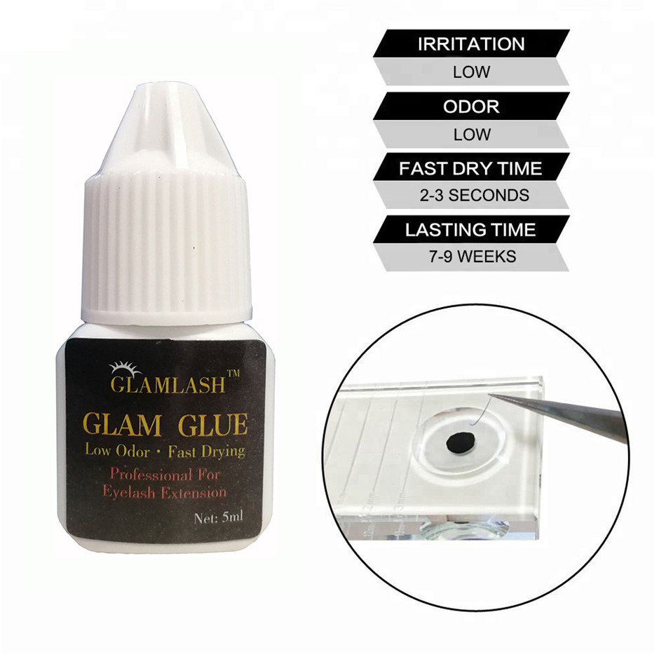 GLAMLASH, прочный и высококачественный клей для ресниц и упаковка, клей для ресниц