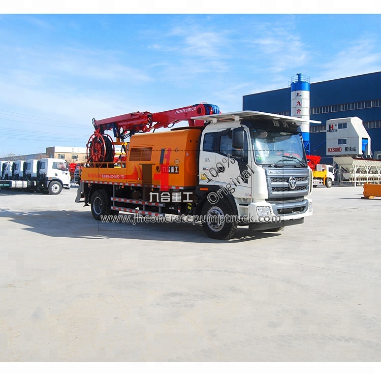 JIUHE бренд JHSTC30 новый грузовик установлен мокрый shotcrete машина для бетонного распыления