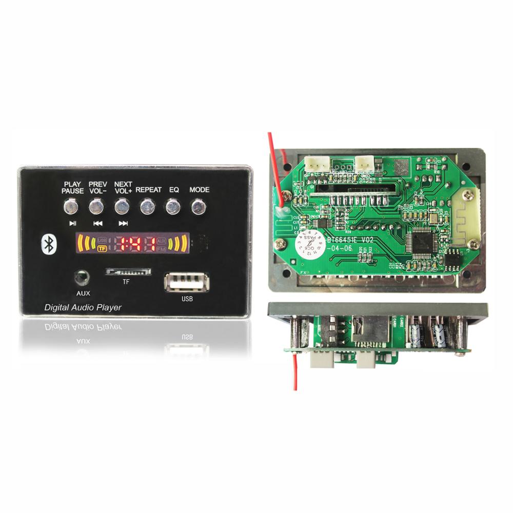 Bt для динамик 5V 12V BT Usb Fm тюнер декодер Mp3 плеер модуль схемы