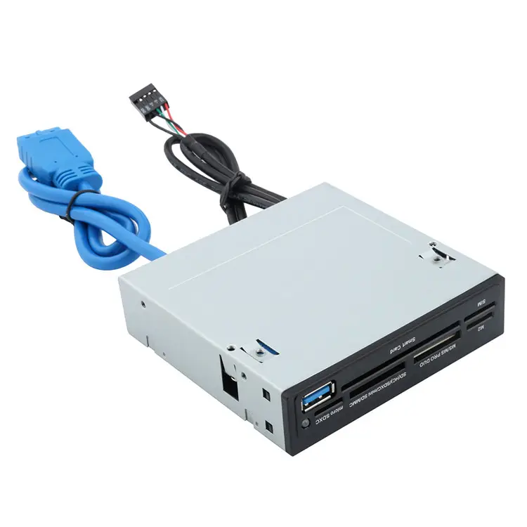 USB 3,0 мульти слотов для карт 3,5 дюймов внутреннего устройства для считывания sim карт с UHS-II поддержка Secure Digital/считыватель смарт-карт