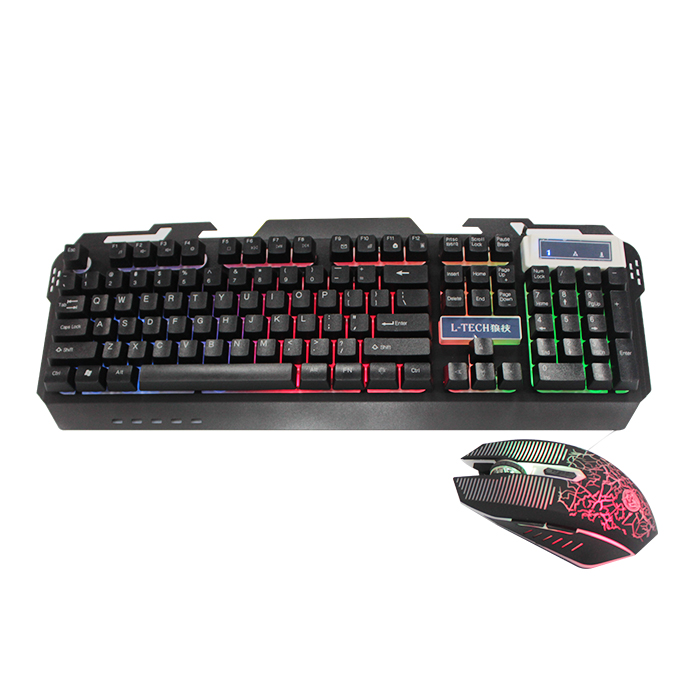 L-Tech W60 RGB подсветка Механическая игровая клавиатура и мышь комбо
