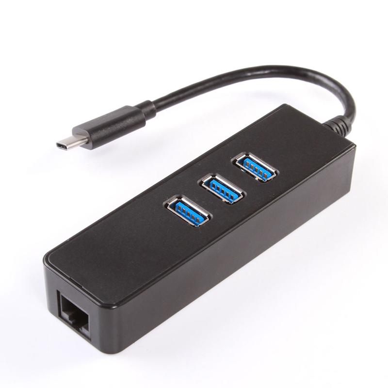 3 порта Usb 3,0 Usb-концентратор до 100 Мбит/с Gigabit Ethernet Rj45 Lan сетевой концентратор Type C