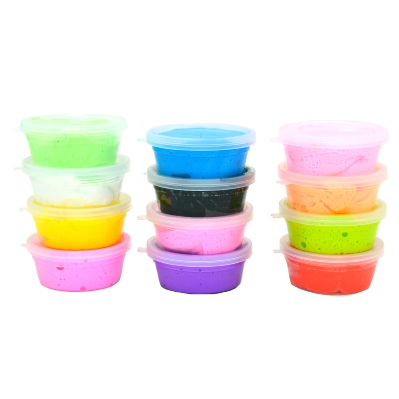 New Wholesale OEM Polymer Clay Air-dry Soft Playdough Modeling Clay DIY Slime Toys Super Light Clay Plasticine