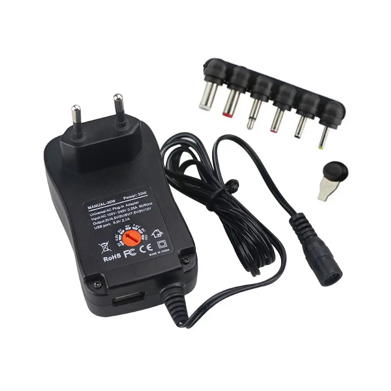30W 3V-12V Регулируемый мульти напряжение универсальный импульсный источник питания зарядное устройство