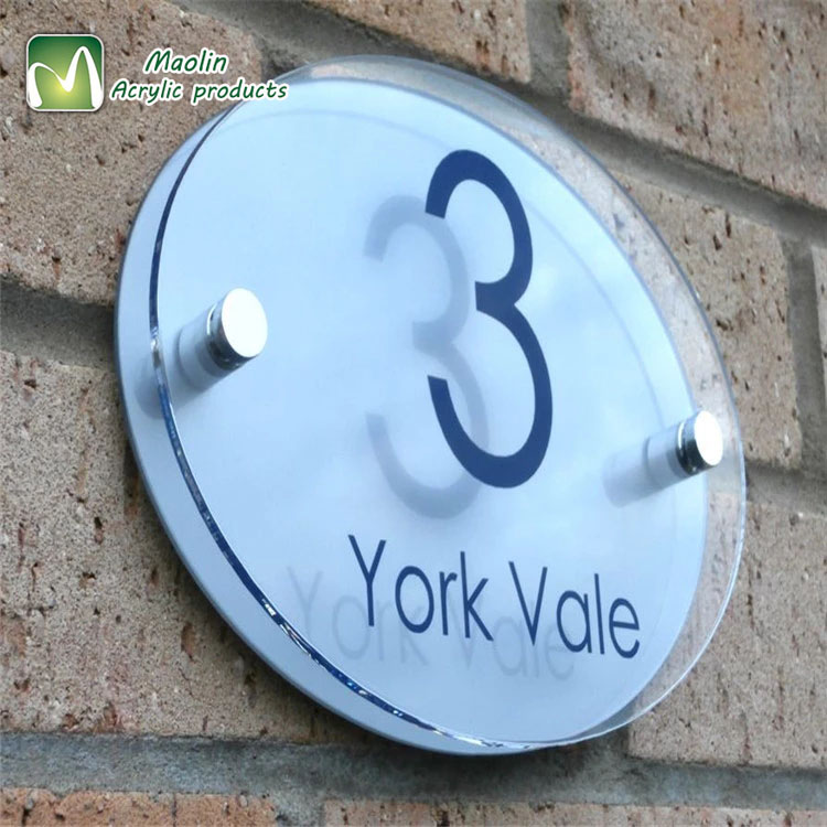 Wholesale Acrylic Hanging Office Door Name and Number Sign
