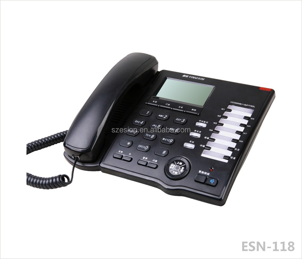 ESN-118 проводной настольный телефон с идентификатором вызывающего абонента, домашний телефон, офисный телефон, стационарный телефон